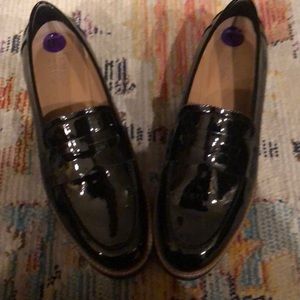 Franco Sarto patent loafers